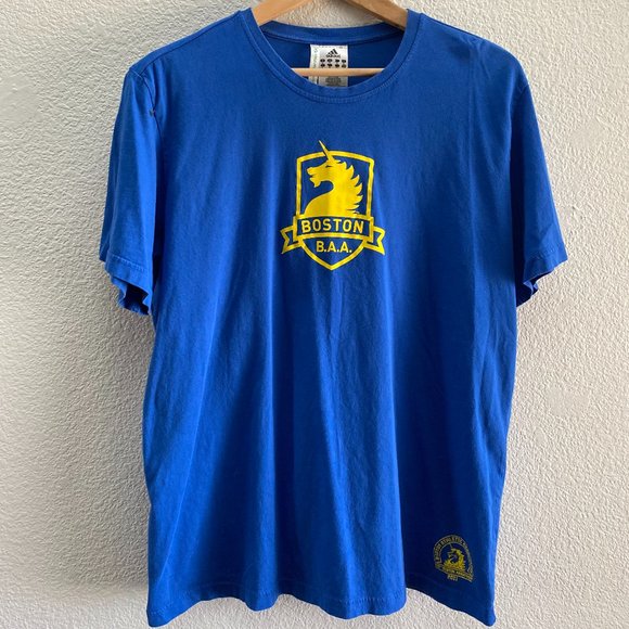 adidas Other - Boston Marathon 2011 adidas Boston Athletic Association Blue T-Shirt Men's XL